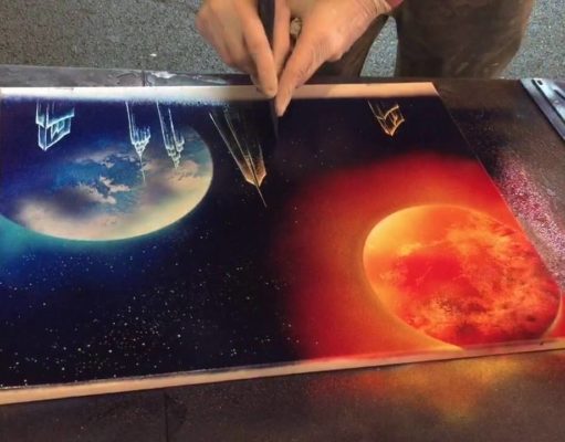 Utcai művészet – Pár perc és kész a tökéletes mű